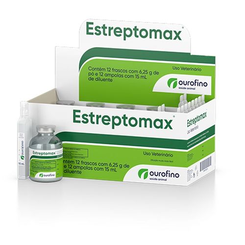 Estreptomax 15 Gramas Ouro Fino - Antibiótico Estreptomax 15 Gramas Ouro Fino
