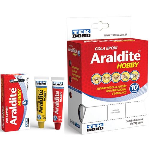 Araldite Hobby 23G Caixa/6 - Araldite Hobby 23G (Caixa Com 6 Unidades)