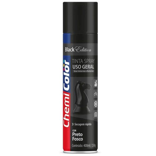 Tinta Spray Preto Fosco 400ml