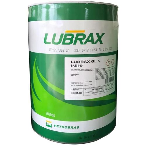 Lubrax Gl 5 Sae 140 1X20 Litros